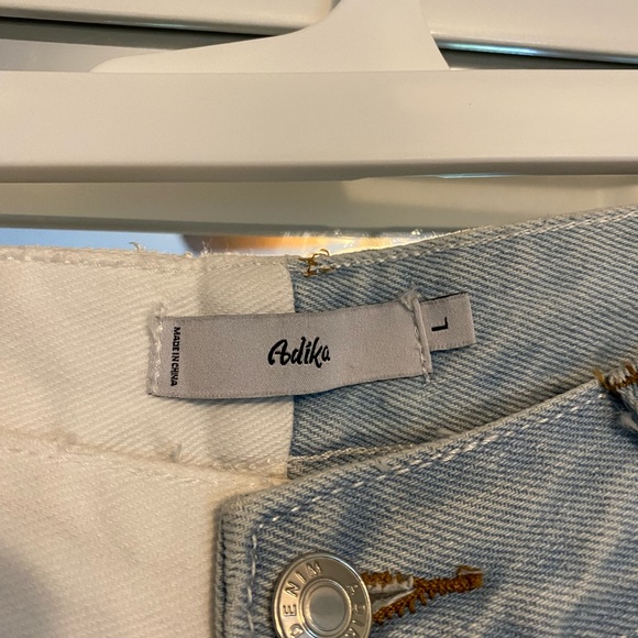 Adika High Waisted Two Toned Boyfriend/Mom Jeans - Picture 5 of 6